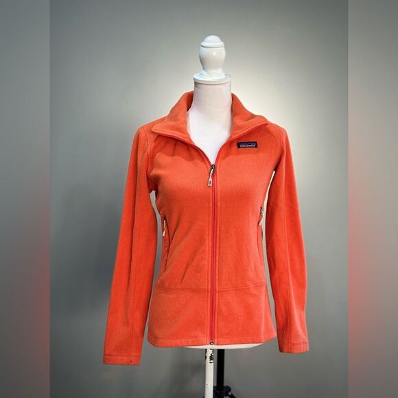 Women’s Orange Patagonia Full Zip Fleece Size XS VGUC - Picture 1 of 7
